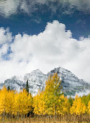 [© Steins Meadow Reflection Pond V by Judith A. Hill is described with Yellows, Green, White, Blue, Blue sky, Air, Alpine, Aspens, Evergreen, Forest, Pine, Pines, Rocky, Tree, Trees, Woods, Colorado, Elk Range, Maroon Bells, Rockys, Rocky Mountains, Fine Art, Stock, Color, Vertical, Gold, Warm, Cool, Maroon Bells-Snowmass Wilderness, Rocky Mountain, Mountain, Mt., Mountains, 2005, Fall hit 17502 rate ]